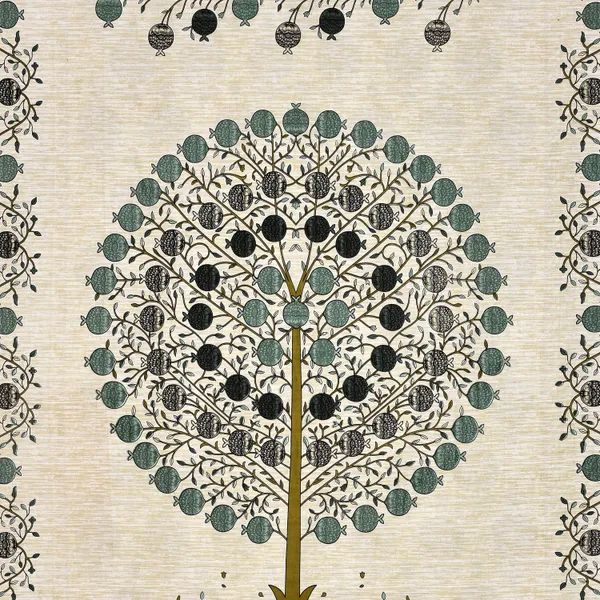 Green_Cotton_Prosperity_Tree_Double_Bedsheet_With_Pillow_Cover_70X100_Cm